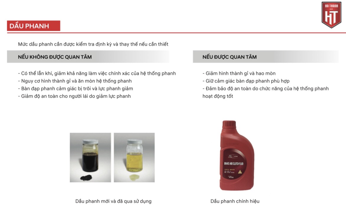 bảo dưỡng dầu phanh