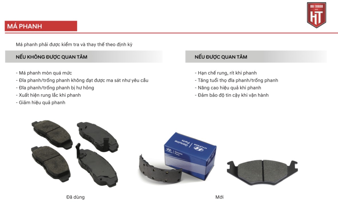 bảo dưỡng má phanh
