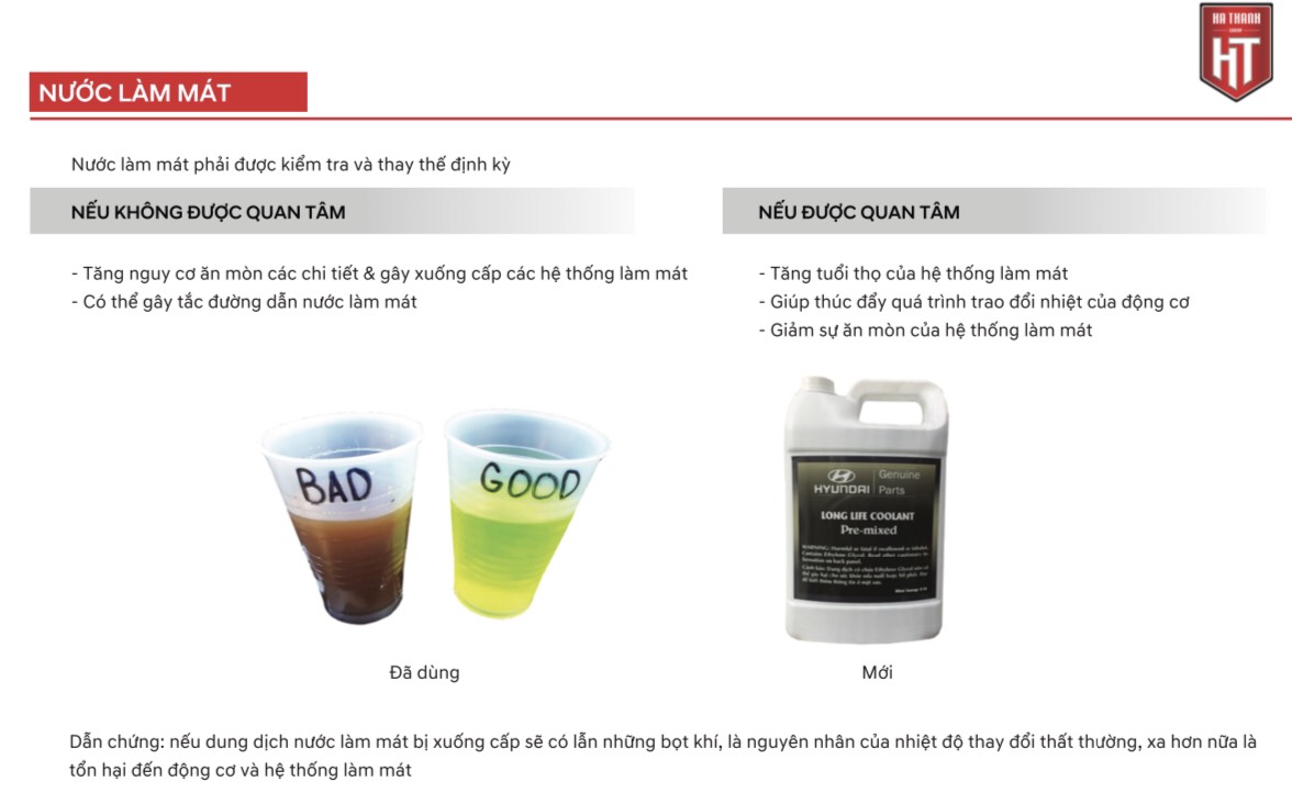 bảo dưỡng nước làm mát xe