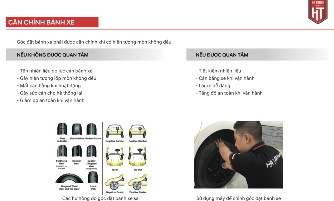 căn chỉnh bánh xe